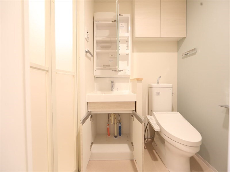 物件内観写真18　(脱衣所　独立洗面台（シャンプードレッサー付）収納スペース有)