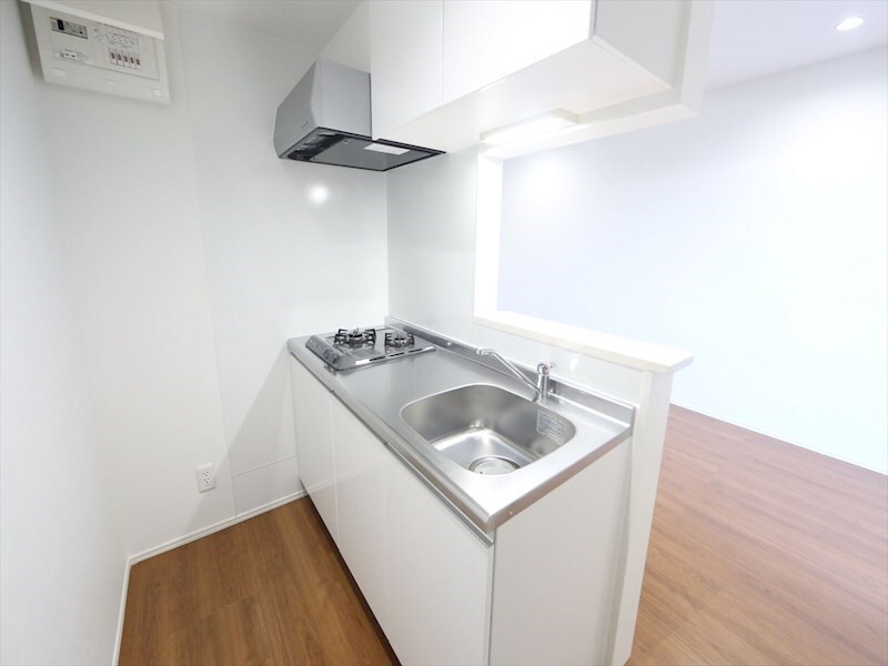 物件内観写真7　(システムキッチン（ガス2口コンロ付）カウンターキッチン)