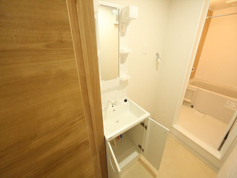 物件内観写真23　(脱衣所　独立洗面台（シャンプードレッサー付）収納スペース有)