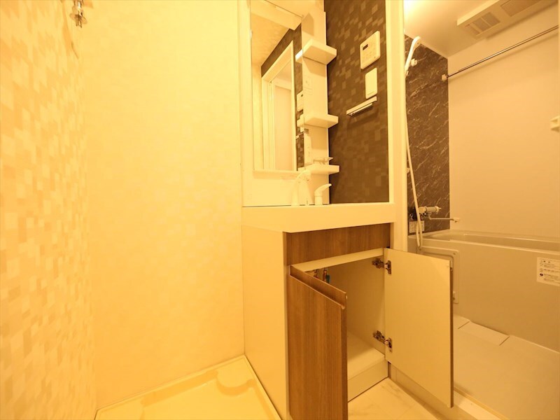 物件内観写真17　(脱衣所　独立洗面台（シャンプードレッサー付）収納スペース有)