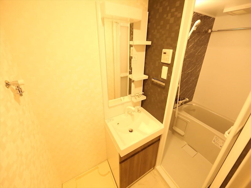 物件内観写真25　(脱衣所　独立洗面台（シャンプードレッサー付）収納スペース有)