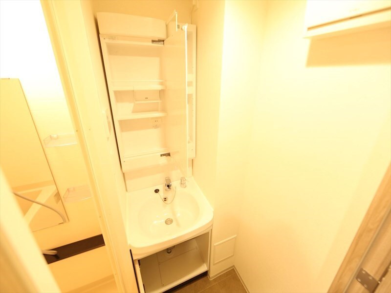 物件内観写真17　(脱衣所　独立洗面台（シャンプードレッサー付）収納スペース有)