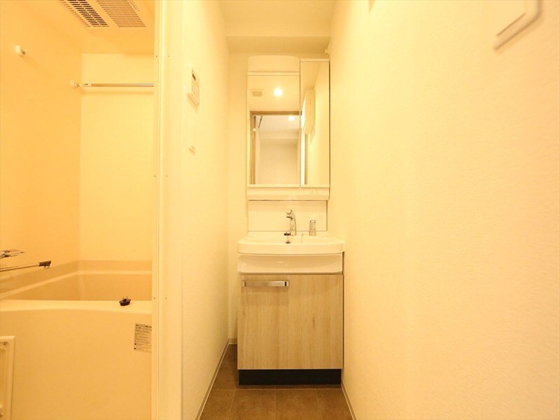 物件内観写真25　(脱衣所　独立洗面台（シャンプードレッサー付）収納スペース有)