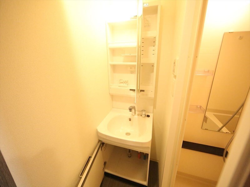 物件内観写真3　(脱衣所　独立洗面台（シャンプードレッサー付）収納スペース有)