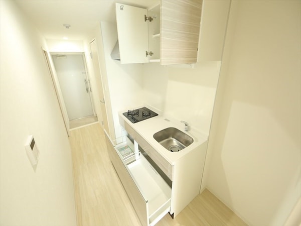 キッチン(システムキッチン（ガス2口コンロ付）)