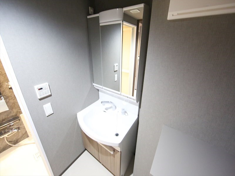 物件内観写真19　(脱衣所　独立洗面台（シャンプードレッサー付）収納スペース有)