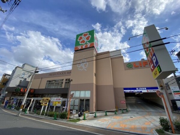 周辺環境(ライフ 寺田町駅前店 446m)
