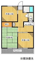 東北本線<宇都宮線> 蓮田駅 2階建 築41年の間取図