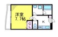 中央線 三鷹駅 3階建 築18年の間取図