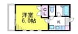 中央線 三鷹駅 2階建 築30年の間取図
