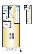 中央線 東小金井駅 2階建 築13年の間取図