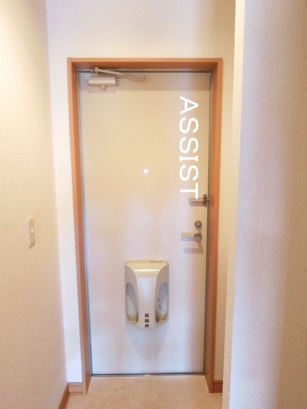 玄関(写真：設備同仕様の別号室です)