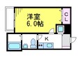 中央線 武蔵境駅 3階建 築8年の間取図