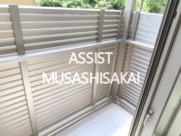 バルコニー(写真：設備同仕様の別号室です)