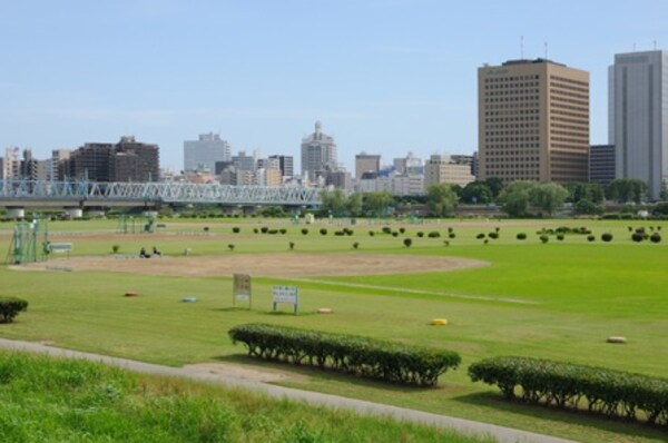 周辺環境(多摩川緑地野球場 1520m)