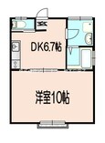 皆春アパートの間取図