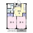 レジデンスタナカＢの間取図