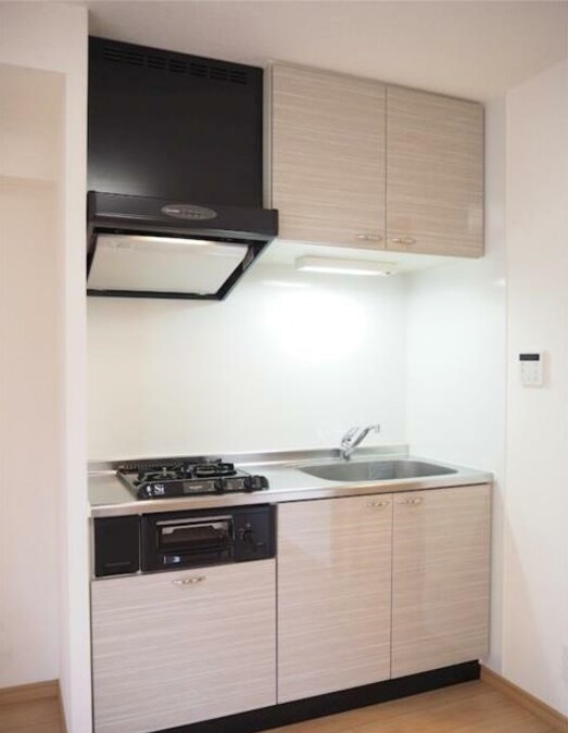 物件内観写真4　(2口コンロのシステムキッチン。)