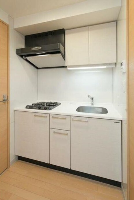 物件内観写真3　(2口コンロのシステムキッチン。)
