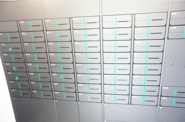 建物設備(メールボックス。)