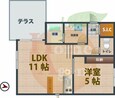 中央線 中野駅 4階建 築8年の間取図