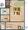 中央線 荻窪駅 2階建 築35年の間取図