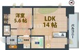 丸ノ内線 西新宿駅 12階建 築12年の間取図