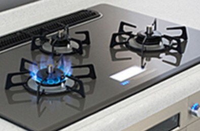 物件内観写真6　(3口ガスシステムキチン・グリル付。)