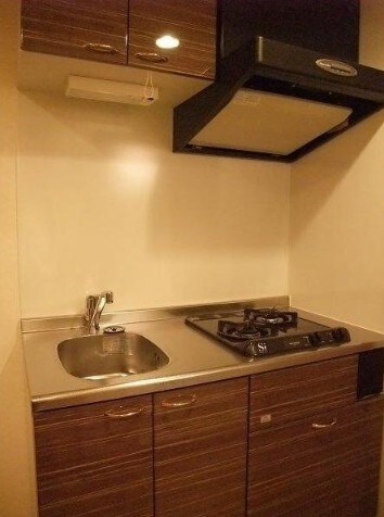 物件内観写真5　(2口コンロのシステムキッチン。)