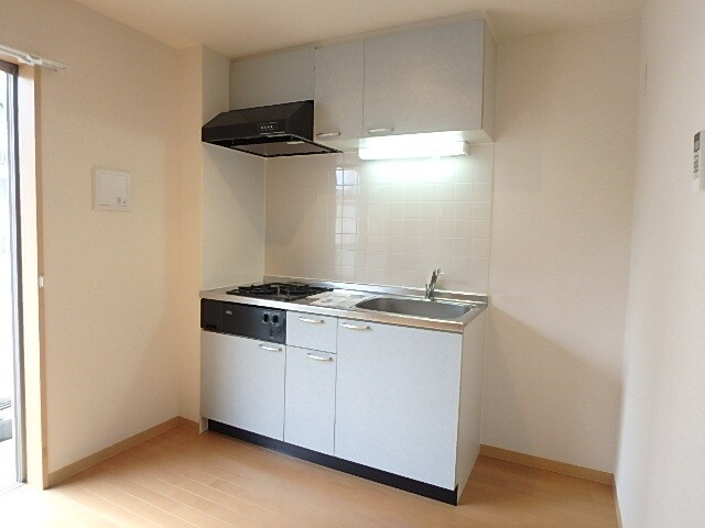 物件内観写真8　(レンジフード付の２口ガスコンロシステムキッチン)