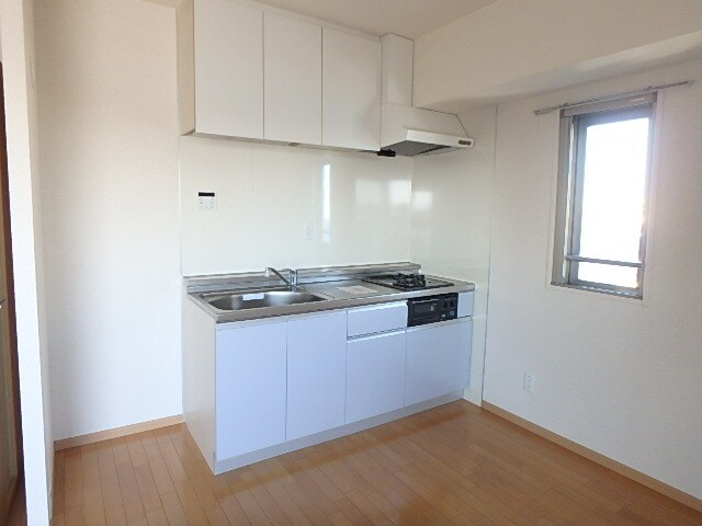 物件内観写真9　(レンジフード付の２口ガスコンロシステムキッチン)