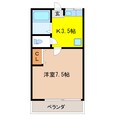 東北本線<宇都宮線> 岡本駅 2階建 築34年の間取図