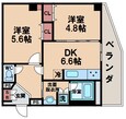 ヴェヌスタ西田辺の間取図