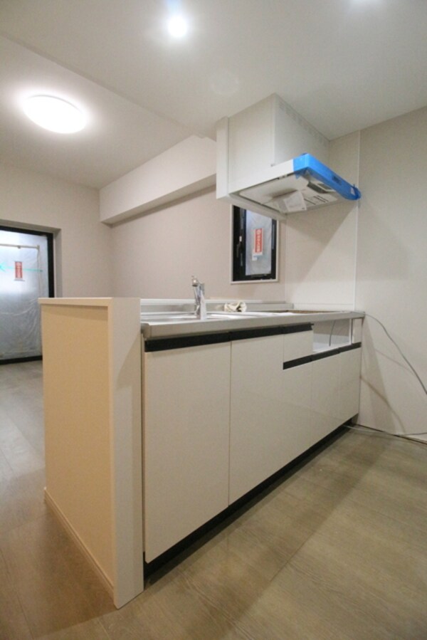 キッチン(※建築中の写真です。)
