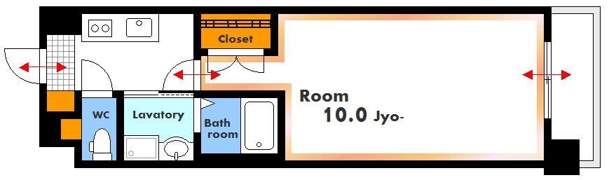 天神川駅 徒歩14分 7階の間取り図