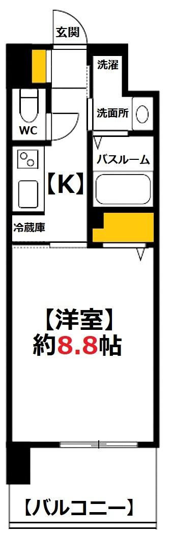 比治山橋駅 徒歩18分 5階の間取り図
