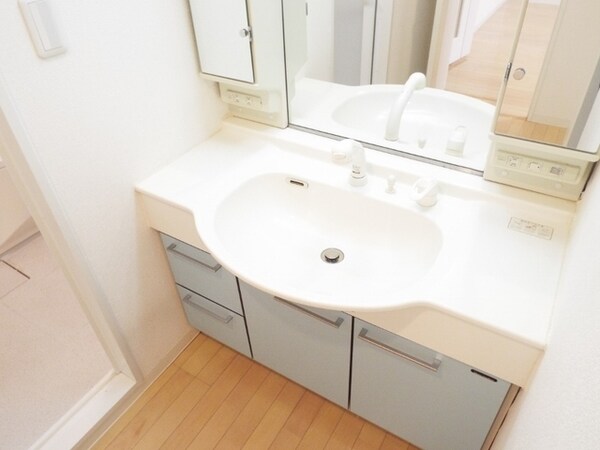 洗面所(別室参考写真／大きな鏡がついている独立洗面台です)