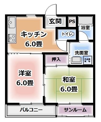 サンフラワーの間取り図