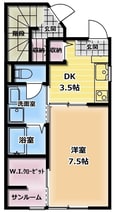 ラガール西中野Ⅱの間取図