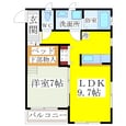 リバティー室岡の間取図