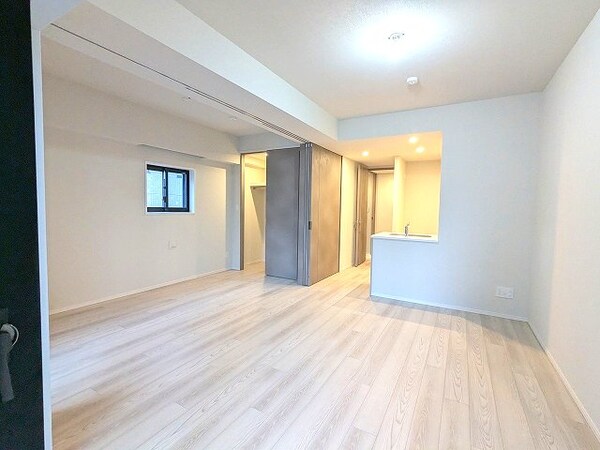 内装他(カウンターキッチン、エアコン2台付、リビングには高性能エアコ)