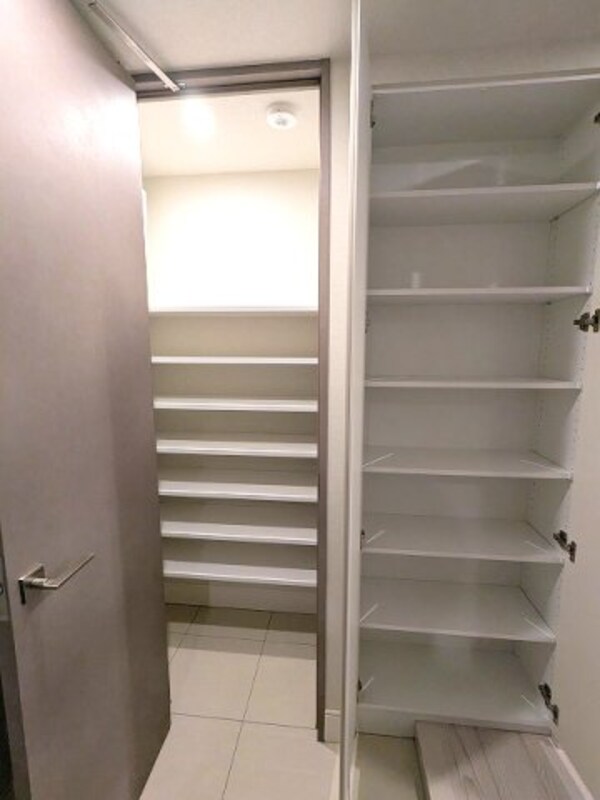 玄関(キャリーバッグ等収納可能なシューズインクローゼットです)