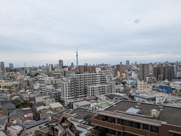 建物設備(15F非常階段からスカイツリー隅田川花火見えます)