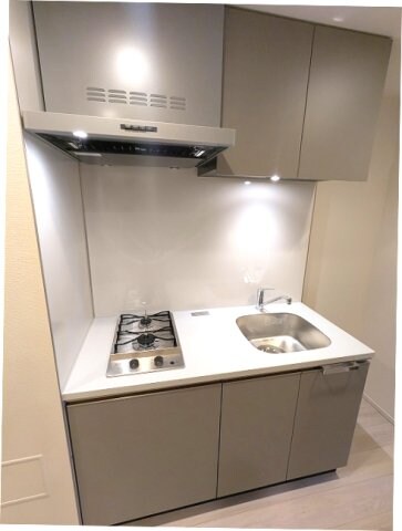 物件内観写真4　(ダイニングと独立したガス2口システムキッチン)