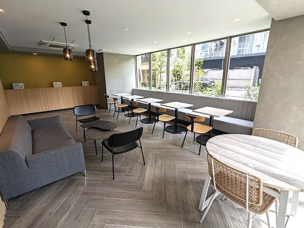 建物設備(1Fのワークラウンジ
Wi-Fi、エアコン完備)