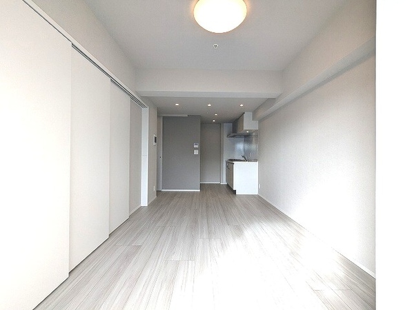 建物設備(リビング、南向き、エアコン照明付き)