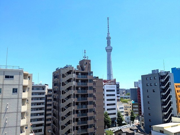建物設備(上層階の共用廊下からスカイツリー隅田川花火見えます)
