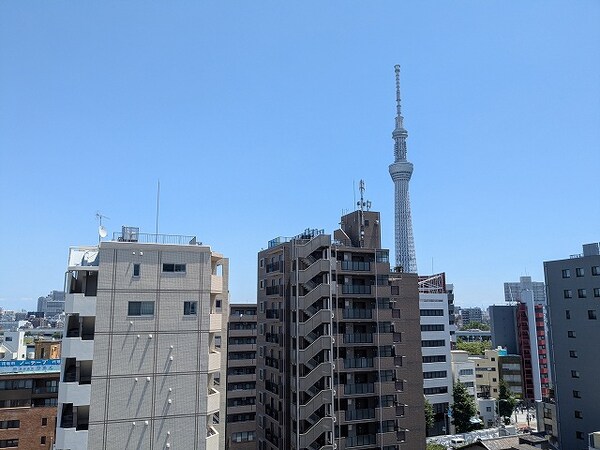 建物設備(上層階の共用廊下からスカイツリー隅田川花火見えます)