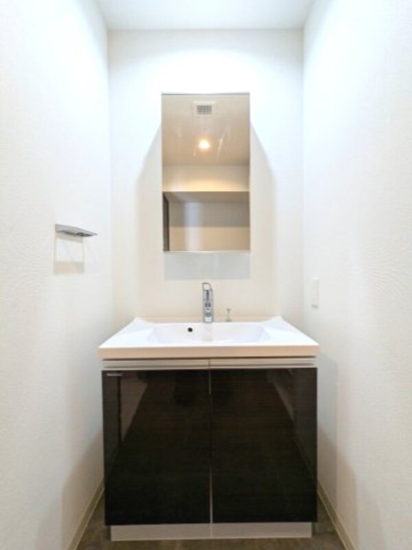 洗面・脱衣所(トイレと独立した洗面室、シャワー付洗面台)