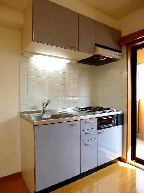 物件内観写真5　(広々シンクに豊富な収納棚です)